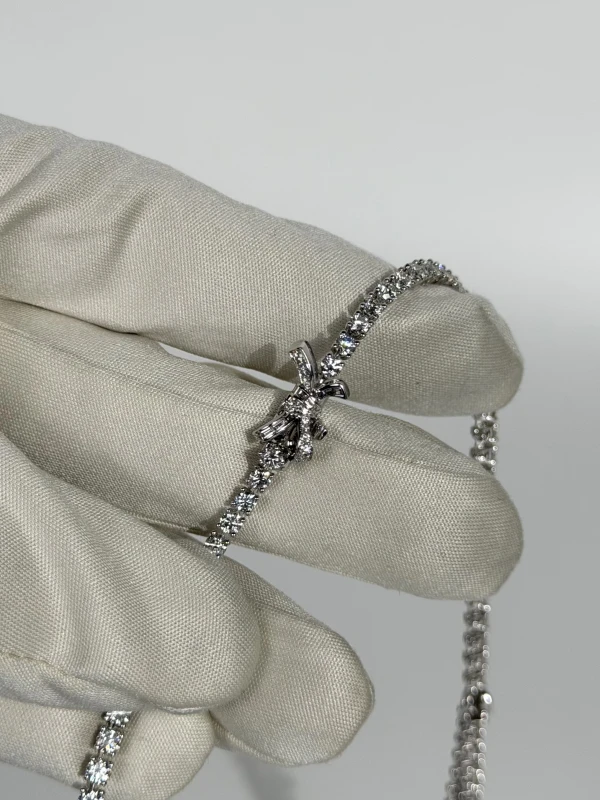 Graff Graff Bow Double Strand Diamond Necklace RGN462 6