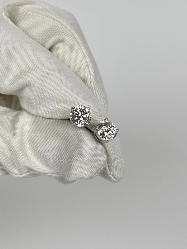 Earrings without a brand DIAMOND ROUND STUDS 1.50 - 1.50 CT G/VS1 (GIA) NN1.5-1.5CT 3