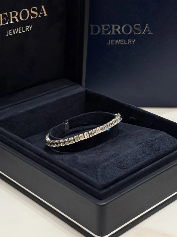 DeRosa CLASSIC EMERALD DIAMOND BRACELET 14.71 CT B418664 2
