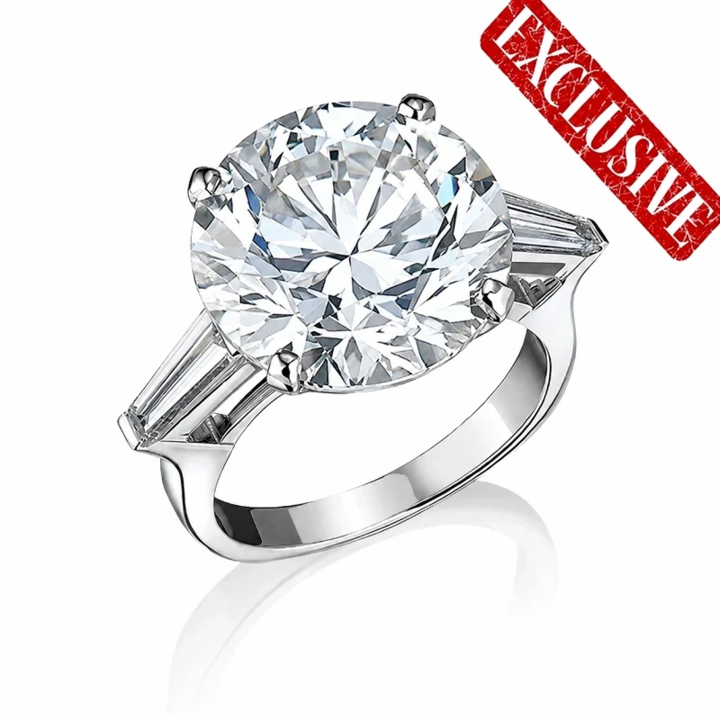 ROUND DIAMOND 11.49 CT D/FLAWLESS RING  (TYPE IIA) (GIA)