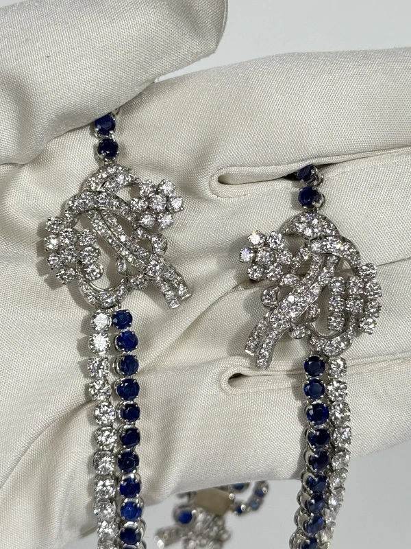 RalfDiamonds SAPPHIRE 21.36 CT & DIAMONDS 14.96 CT NECKLACE RalfDiamonds24 5