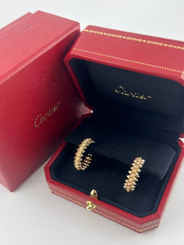 Cartier CLASH DE CARTIER HOOP EARRINGS, SMALL MODEL, PAVED N8515239 8