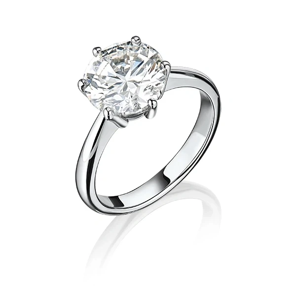 ROUND DIAMOND 2.00 CT G/VS1 RING (SIZE 52) GIA