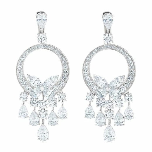 Earrings without a brand С БРИЛЛИАНТАМИ 11.97 СТ D.11.97 CT