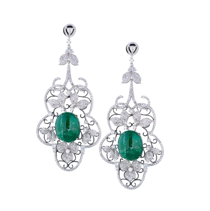 RalfDiamonds EMERALD 14.42 CT & DIAMOND 39.58 CT SET RDEM11125 4