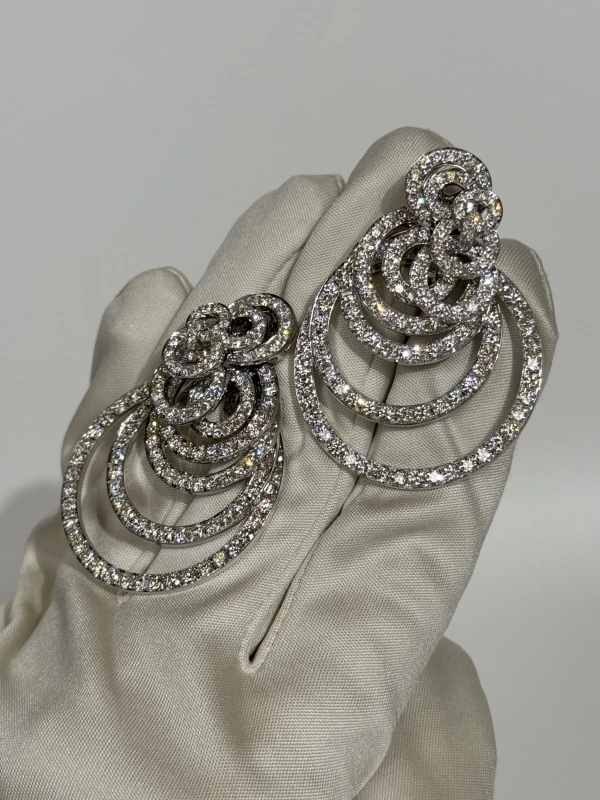De Grisogono GYPSY WHITE GOLD DIAMOND EARRINGS 10097/20 4