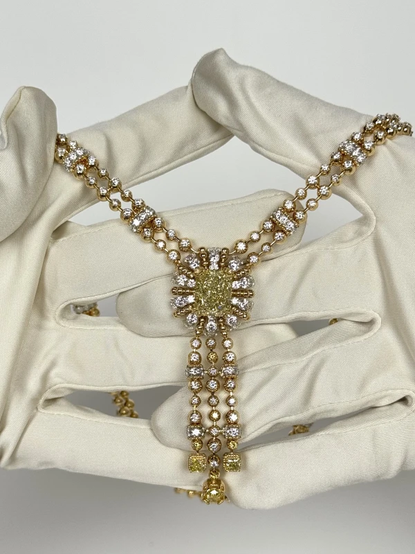 СЕРЬГИ NO NAME DIAMOND 10.02 CT FANCY LIGHT YELLOW/SI2 NECKLACE (GIA) NN10.02 FLY/SI2 5