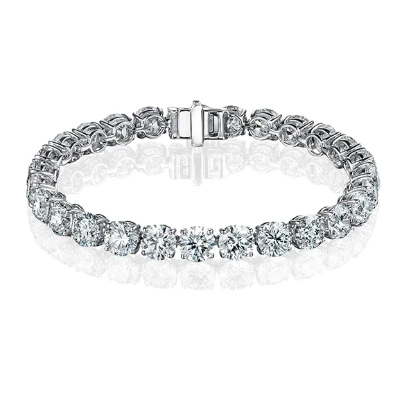 ROUND DIAMOND 16.05 CT E-F-G/VVS-VS BRACELET (SIZE 17)