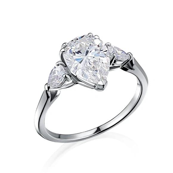 Earrings without a brand PEAR DIAMOND 2.01 CT D/SI2 RING (GIA) 232501 2.01D/SI2 1