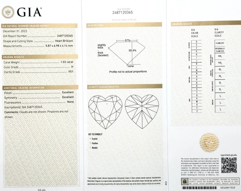 GRAFF DIAMOND 1.02 CT H/VS1 RING (GIA) GR1.02CTH/VS1 6