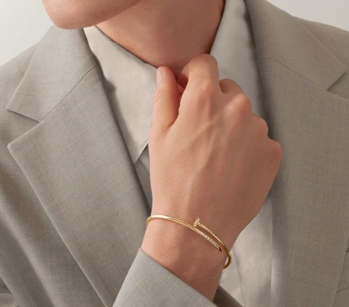 Cartier Juste un Clou bracelet, small model, inverted diamonds (SIZE 15) B6091915 2