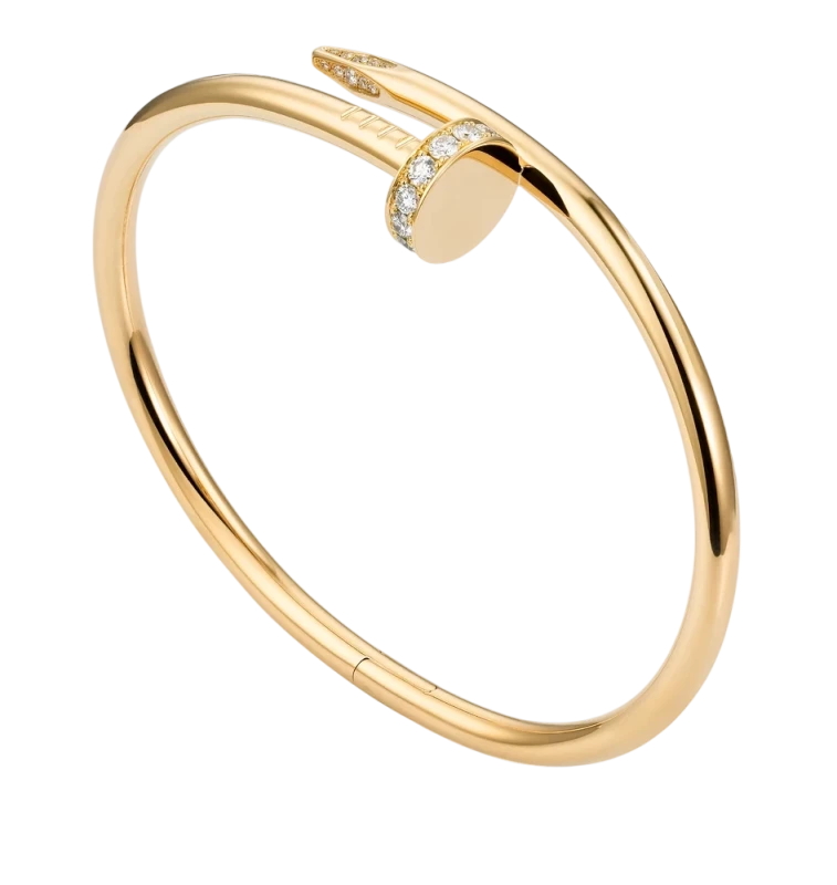 JUSTE UN CLOU BRACELET, YELLOW GOLD, DIAMONDS (SIZE 18)