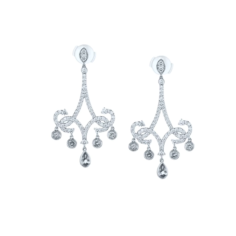 PLATINUM DIAMOND EARRINGS