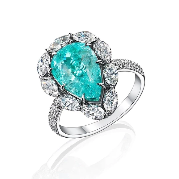 СЕРЬГИ NO NAME С ТУРМАЛИНОМ 4.97 CT PARAIBA 4.97 CT PARAIBA