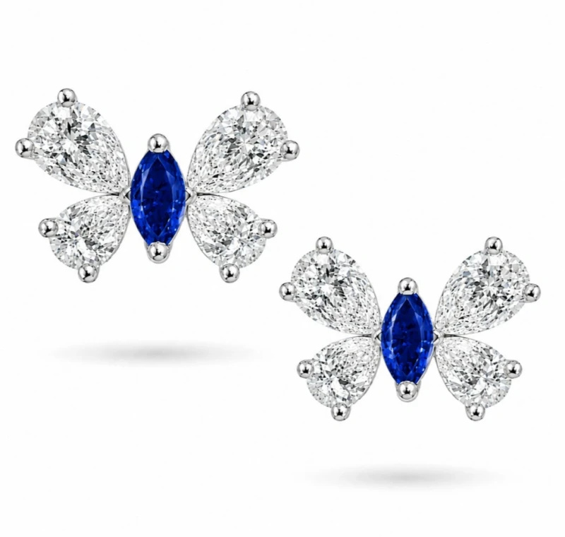 BUTTERFLY STUD EARRINGS
