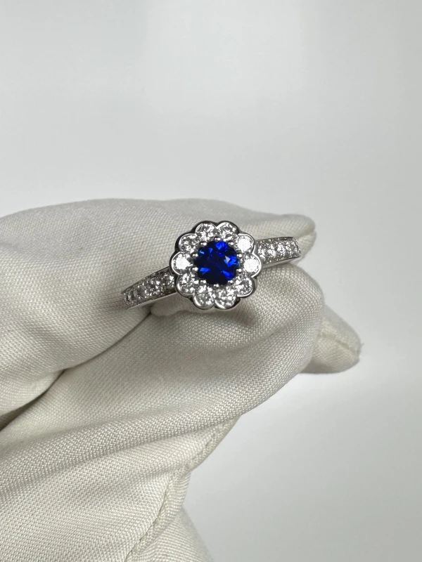 GRAFF SAPPHIRE 0.30 CT RING (SIZE 52) RGR 0.3 CT 2