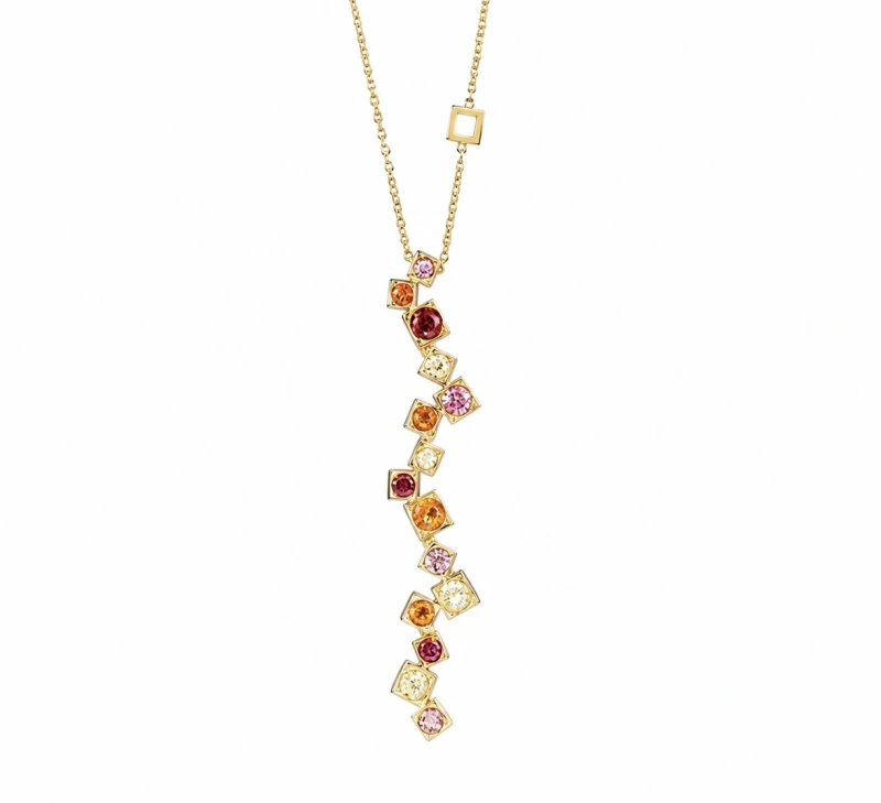 MANHATTAN MULTI COLOR GEMSTONES NECKLACE