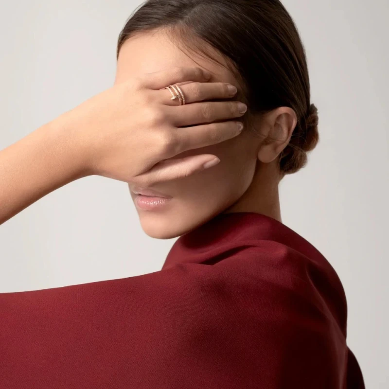 Cartier Juste un Clou ring, double, semi-paved (SIZE 49) B4211949 2