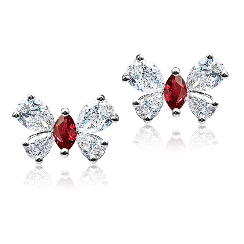 RUBY & DIAMOND EARRINGS