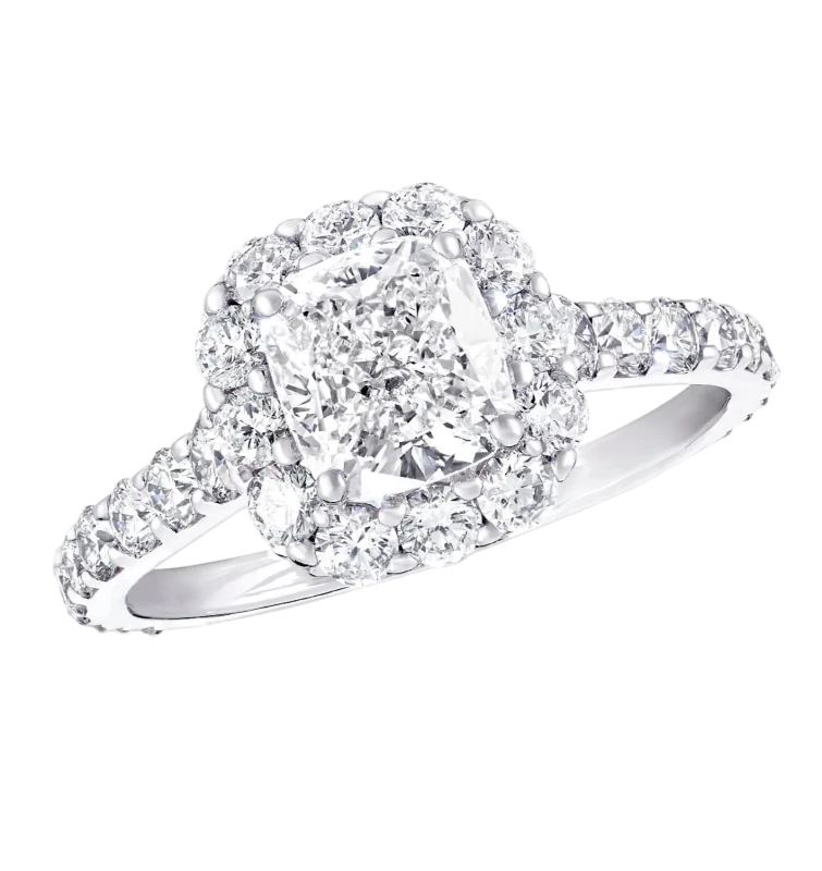 Cushion Shape Diamond 1.01 ct G/VS1 ct Ring (SIZE 51) GIA