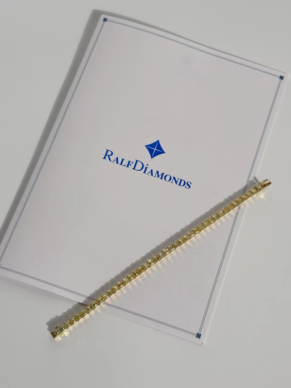 RalfDiamonds DIAMOND 20.63 CT FANCY LIGHT YELLOW/VS BRACELET RDB20.63CT 5