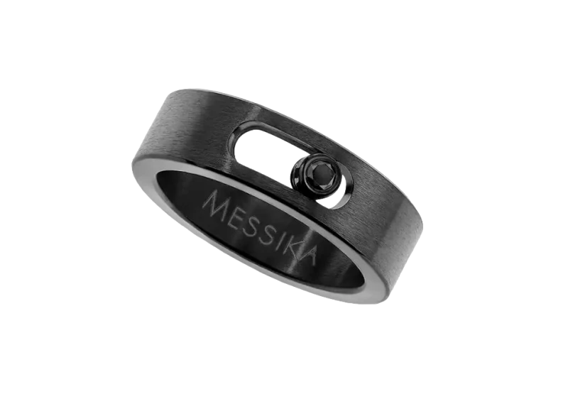 MESSIKA MOVE Black Titanium Diamond Ring 07165-TB