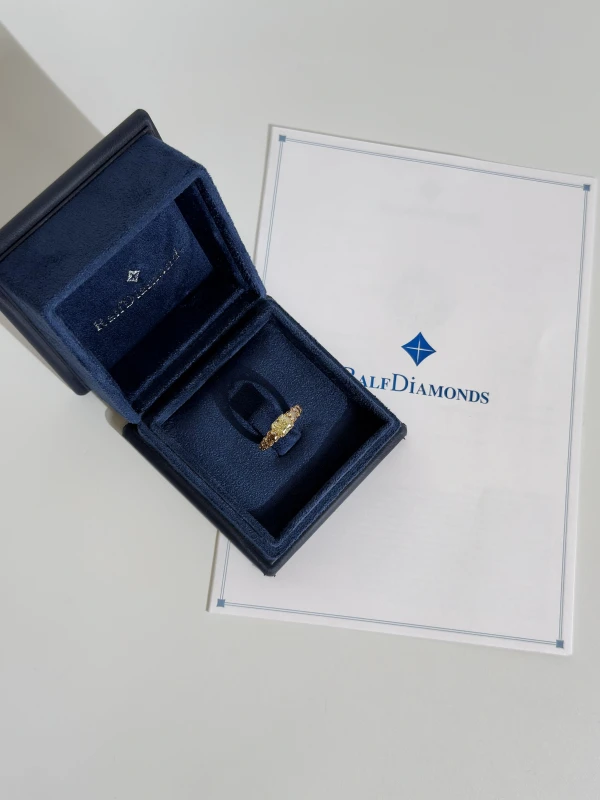 RalfDiamonds CUSHION DIAMOND 2.01 CT FANCY YELLOW/SI1 RING RD2.01CTFY/SI1 4