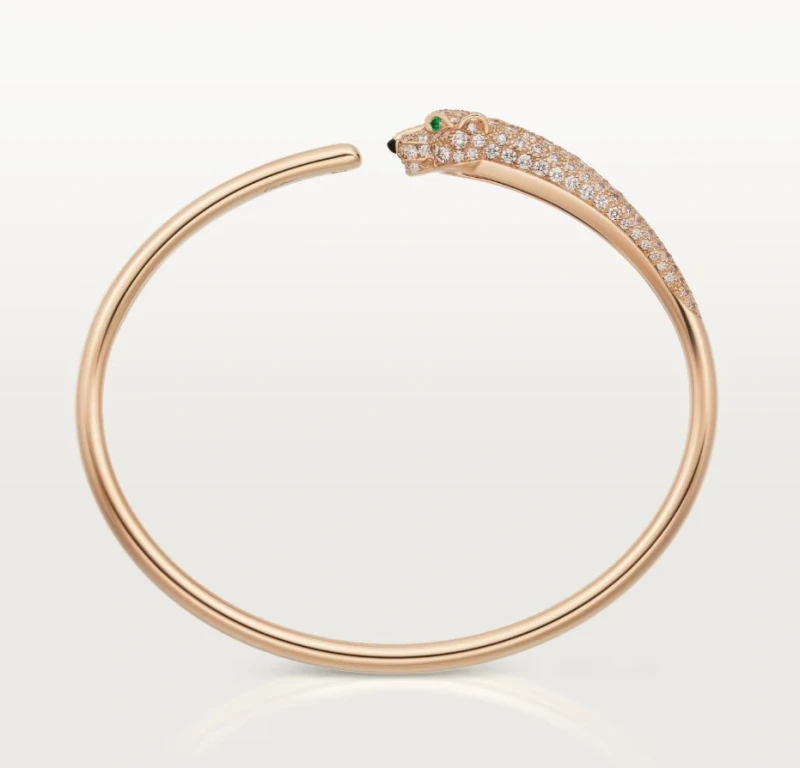 Cartier PANTHERE DE CARTIER BRACELET, SMALL MODEL. HALF-PAVED (SIZE 17) N6725917 3