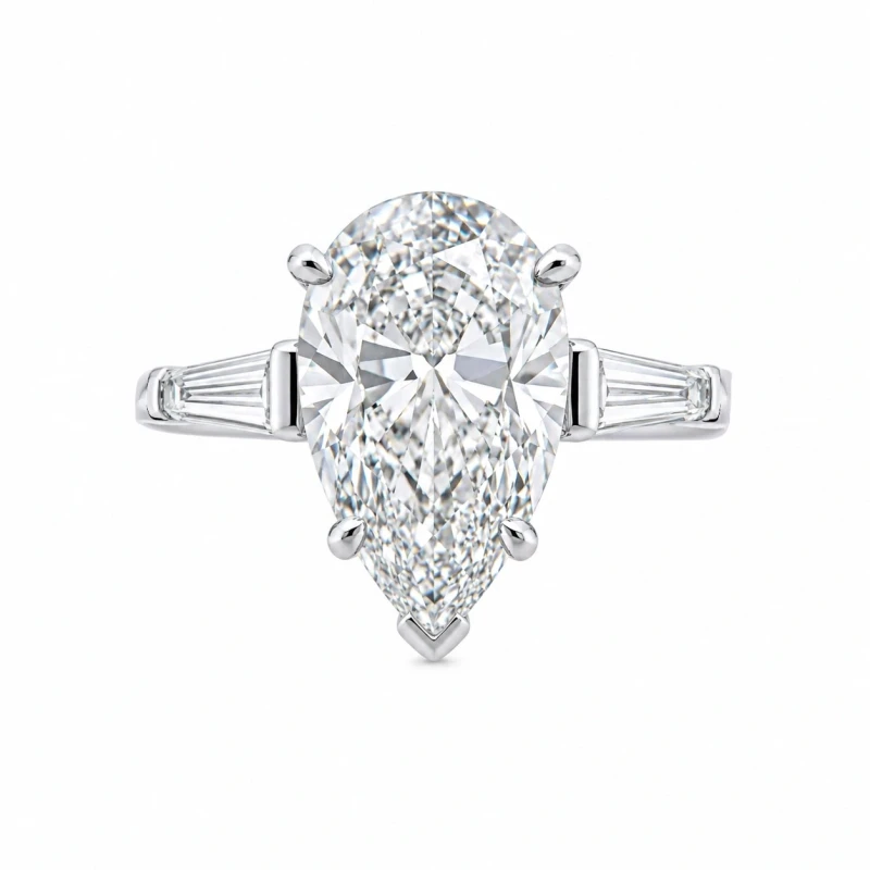 PEAR DIAMOND 1.85 CT D/VS2 RING (SIZE 51)