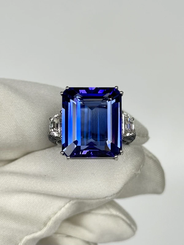 Verdi Jewellery КОЛЬЦО С ТАНЗАНИТОМ 19.47 CT A17D 2