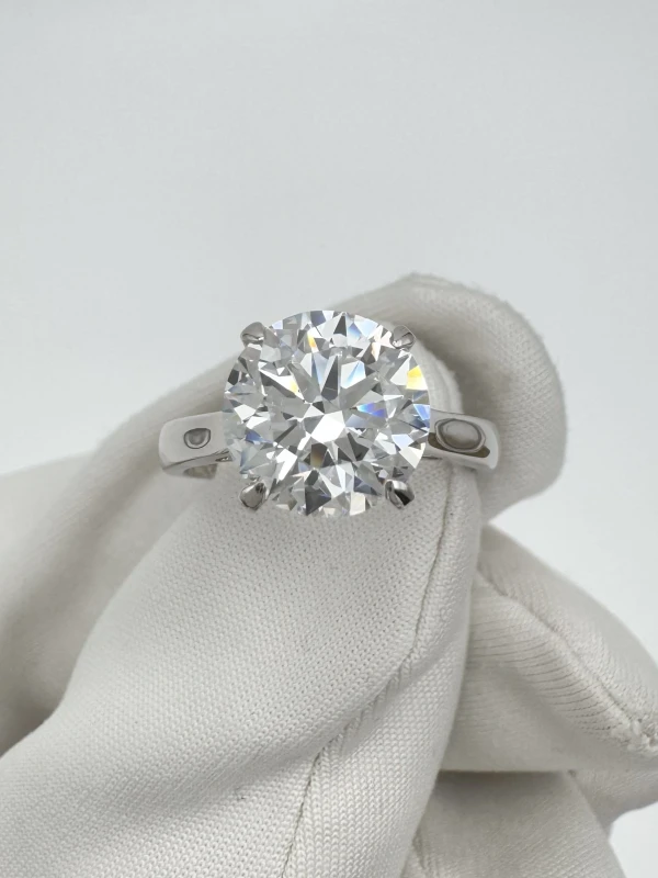 No name ROUND DIAMOND 3.08 CT E/VVS1 EXEXEX RING (GIA) NN3.08 3