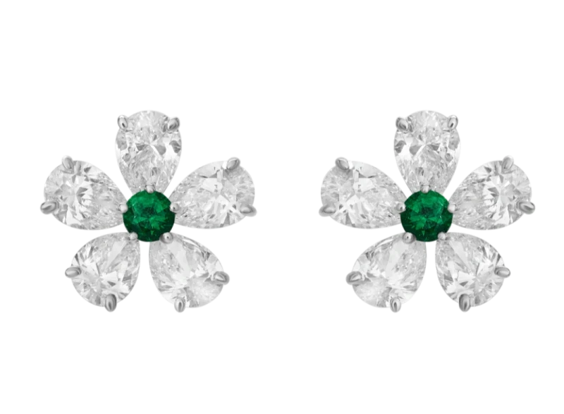 FLOWER DIAMOND 1.98 CT EARRINGS