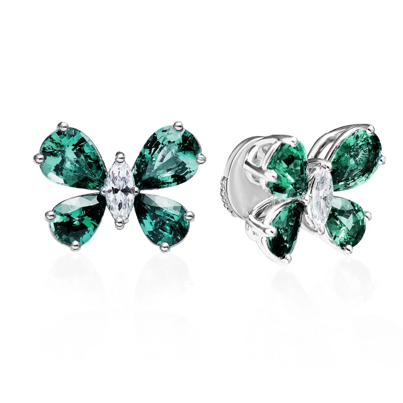 EMERALD & DIAMOND EARRINGS