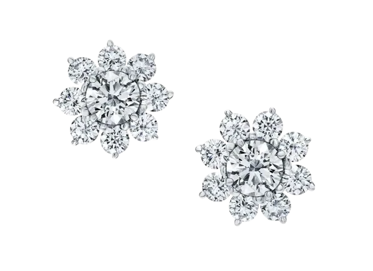 DeRosa SUNFLOWER STUD EARRINGS 1.00 - 1.02 CT G/VVS2-VS1 (GIA) E5924432