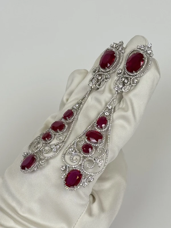 Jacob & Co CHANDELIER RUBY & DIAMOND EARRINGS 20100005941 4