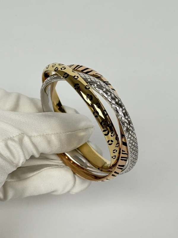 Cartier TRINITY BRACELET, LACQUER, DIAMONDS (SIZE 16) N6729116 4