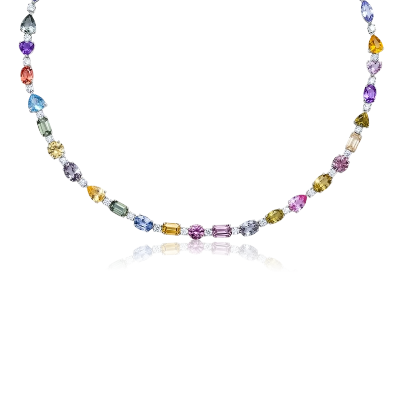 MULTICOLOR SAPPHIRE NECKLACE