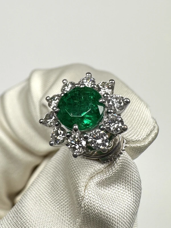 DeRosa Emerald 2,32 ct and Diamond 1,39 ct Earrings E6413717 5