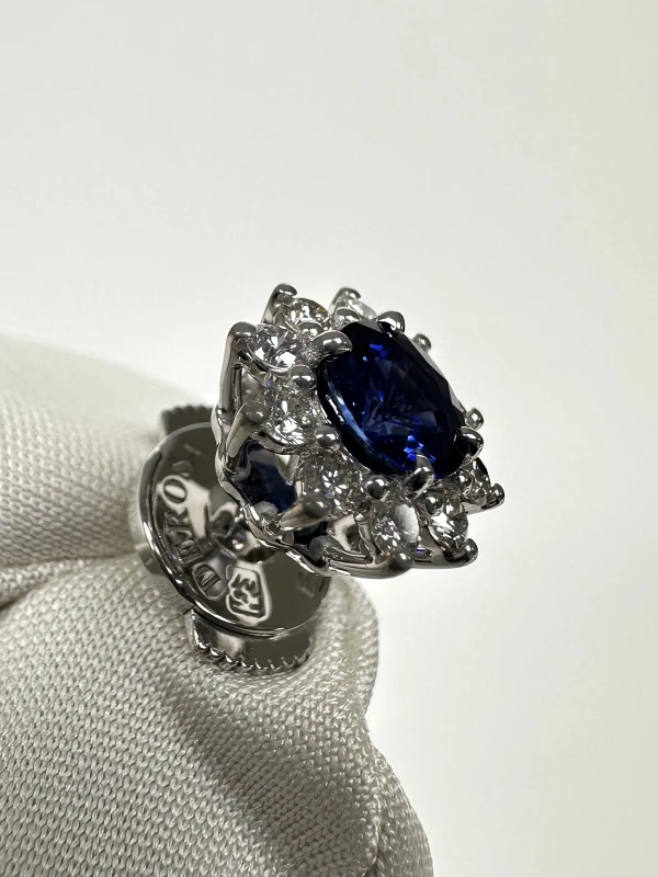 DeRosa Sapphire 1.13 - 1.15 ct and Diamond 0.89 ct Earrings E5693166 6