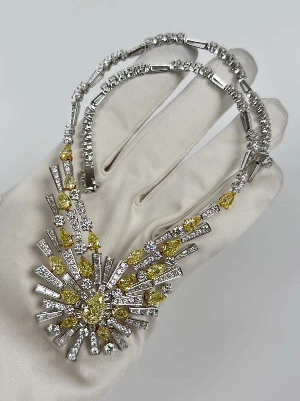 Graff YELLOW AND WHITE DIAMOND 63.78 CT SET RGN330 4