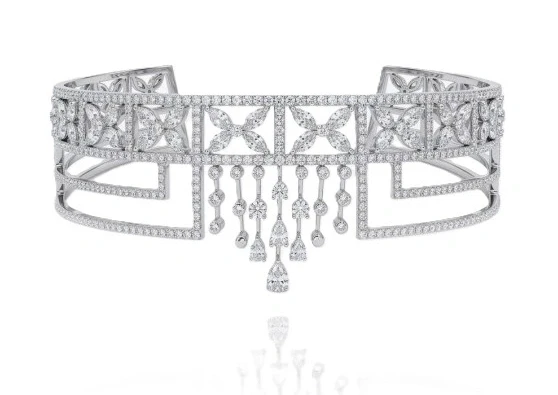 Choker White Gold & Diamonds