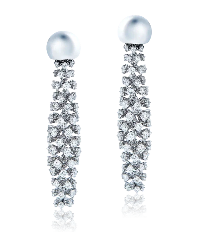 DIAMOND EARRINGS 5.88 CT F/VS