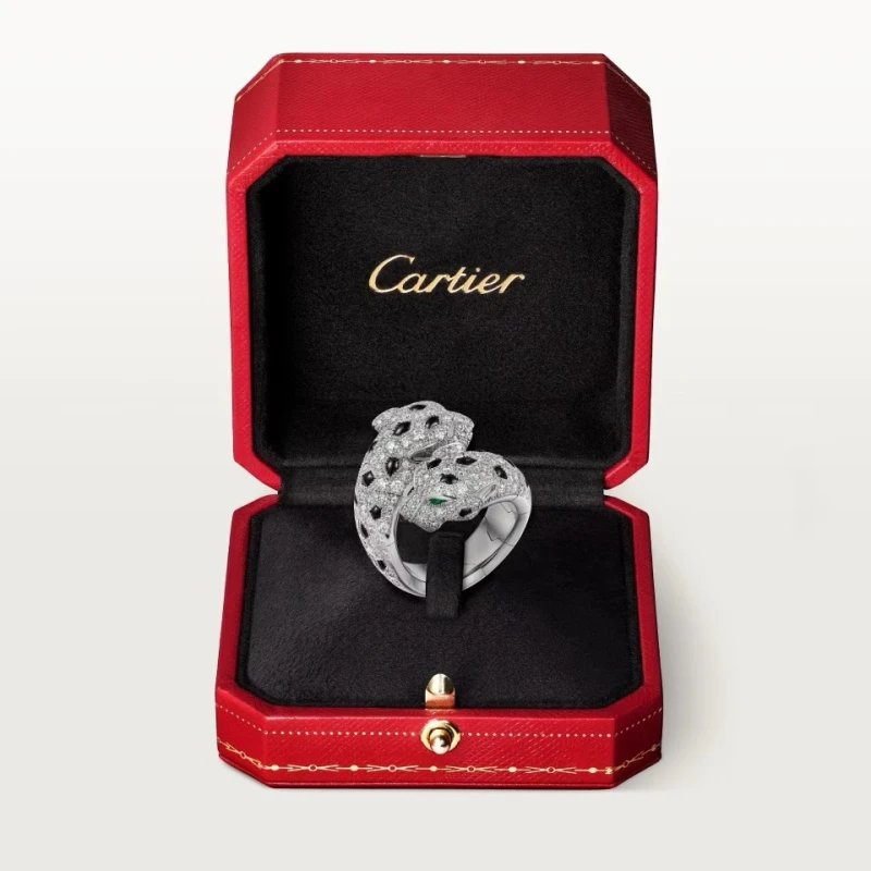Cartier Panthère de Cartier ring, articulated, paved (SIZE 52) N4781054 9