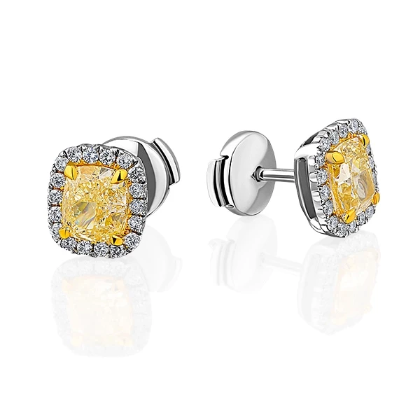 Earrings without a brand С БРИЛЛИАНТАМИ 1.01 CT FLY/VS1 - 1.01 CT FLY/VS1 1.01 CT FLY/VS1 - 1.01 CT FLY/VS1