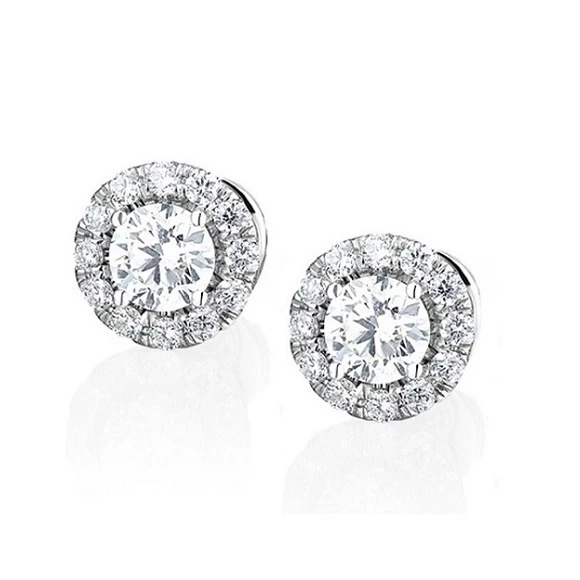 Earrings without a brand С БРИЛЛИАНТАМИ 0.50 CT H/VVS1 - 0.50 CT H/VVS1  0.50 CT H/VVS1 - 0.50 CT H/VVS1 