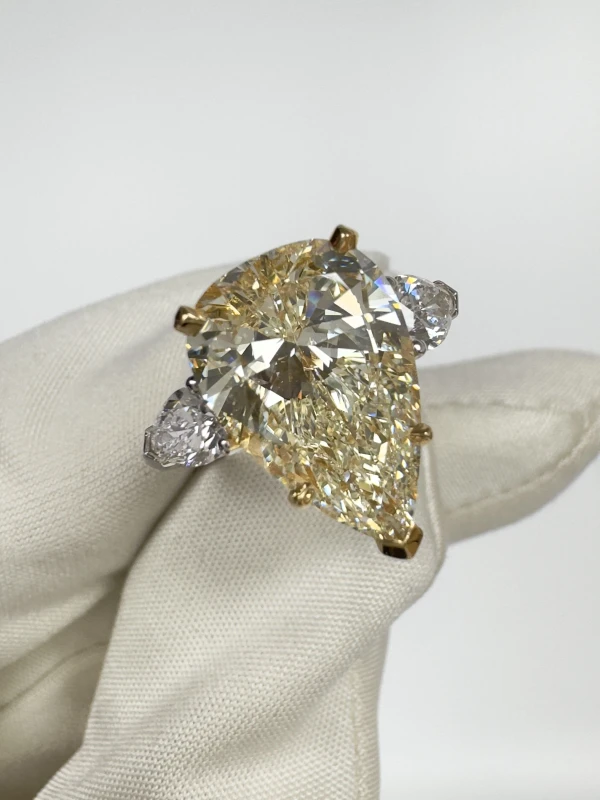 No name PEAR DIAMOND RING 5.02 CT K/SI1 NNRPEAR5.02CT 3