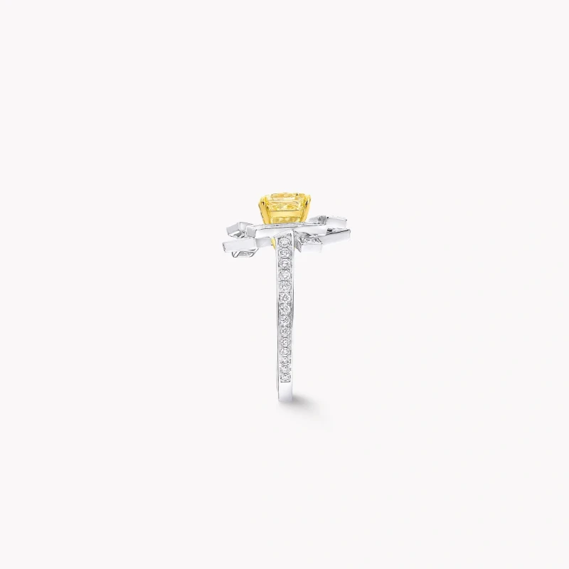 Graff Threads Yellow and White Diamond Ring (GIA) RGR827 3