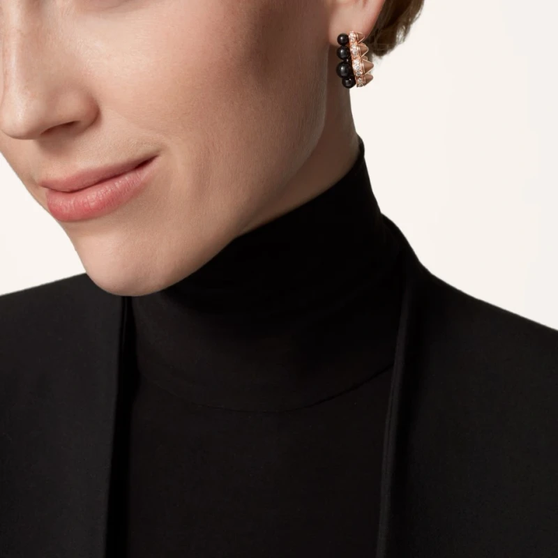 Cartier CLASH DE CARTIER HOOP EARRINGS, ONYX, EXTRA-LARGE MODEL, DIAMONDS N8515235 2