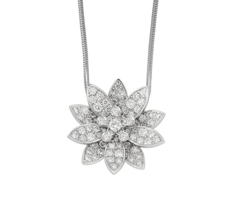 Lotus clip pendant, medium model