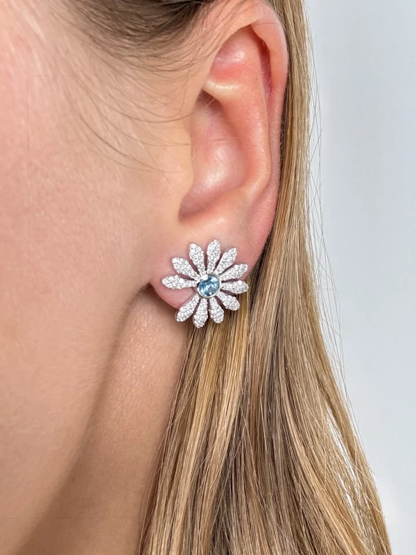 Jacob & Co Jacob & Co. X PEACEMINUSONE Pink/Blue Topaz And Pavé Earrings ER-GG-BPT 4